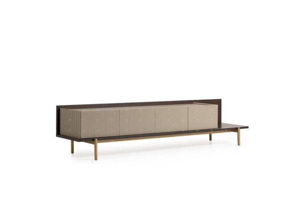Sideboard TV cabinet Lowboard TV stand Table Living room Wood Beige Modern
