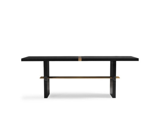 Dining table Dining room table Table Dining room Wood Black Dining room furniture