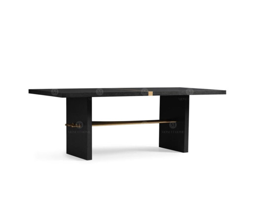 Dining table Dining room table Table Dining room Wood Black Dining room furniture