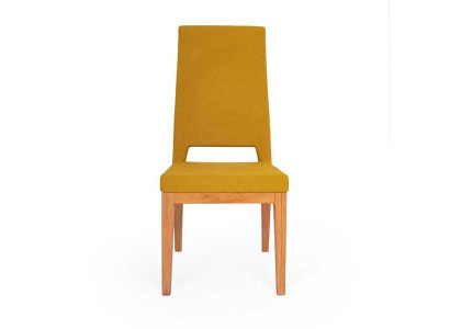 Yellow Dining room chair Living room Single seater Wooden feet Modern Chairs Chair