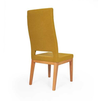 Yellow Dining room chair Living room Single seater Wooden feet Modern Chairs Chair