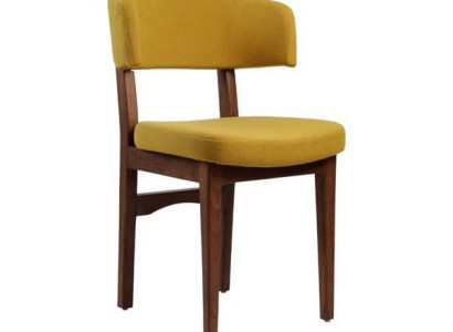 Yellow-Brown Dining room Chair Designer Armchair Living room 1-Seater new