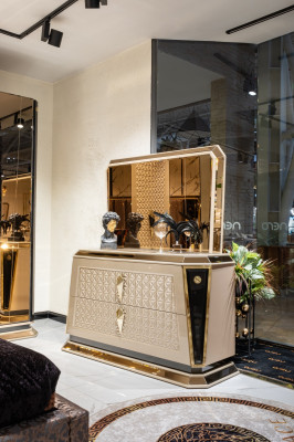 Bedroom Furniture Modern Luxury Chest of drawers with Mirror Design Furnishings
