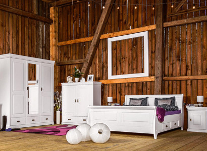 Bedroom Set Design Country House Luxury Furniture Bed Bedside table Chest of drawers 6 pcs.