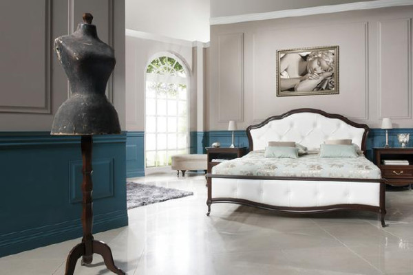 Bed Marriage bed Double bed Leather bed Double bed Beds Genuine leather Full leather