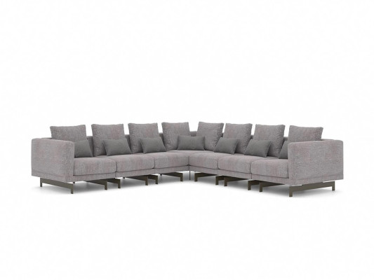 Living room Gray Corner sofa L-shape Designer Couch Textile Furniture Upholstered sofa new