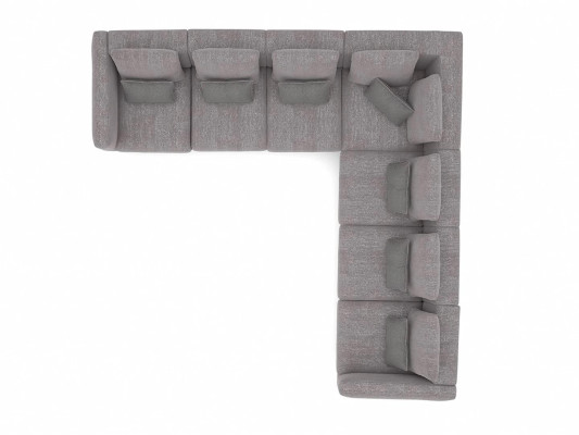 Living room Gray Corner sofa L-shape Designer Couch Textile Furniture Upholstered sofa new