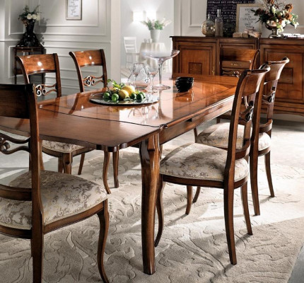 Table Dining room Set Dining set Dining table + 6x Chairs Chair Modern Tables Suite