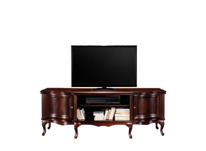 Wooden TV lowboard: Natural beauty and practicality in one