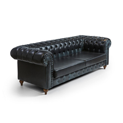 Modern Chestefield Sofa Couch Three Seater Luxury Upholstered Sofas Designer