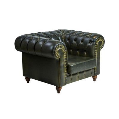 Сhesterfield Armchair Green Modern Design Seat new Furnishings Living room