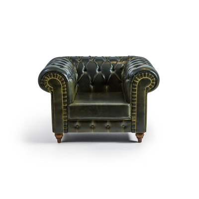 Сhesterfield Armchair Green Modern Design Seat new Furnishings Living room