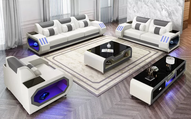 Modern leather sofa set couch upholstery sofa sets leather sofa sideboard new