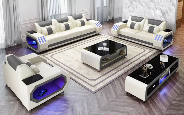 Modern leather sofa set couch upholstery sofa sets leather sofa sideboard new