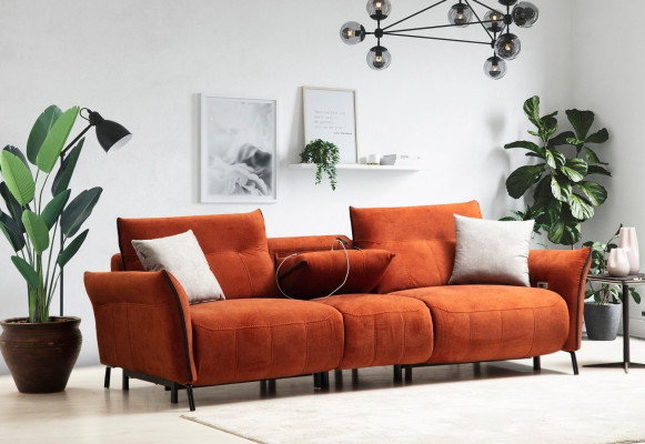 Four Seater Sofa Couch Luxury Living room Designer Modern Furniture new