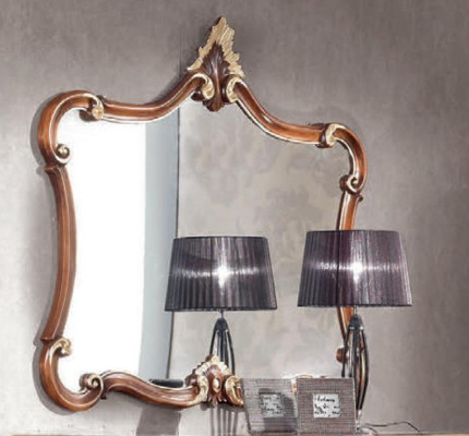 Italian Wall mirror Classic r Mirror Furniture Wood Luxury Furnishings new