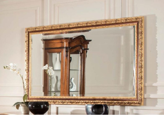 Italian Classic r Designer Mirror Furniture Wall mirror Wood Gold Furniture new