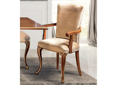 Chair 1 Seater Dining room Wood Armchair Italy Furniture Design Classic Armchairs
