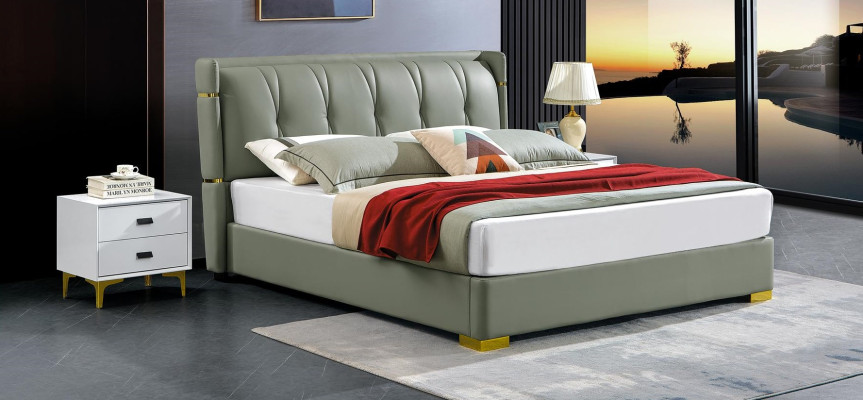 Design Bed 2x Bedside table 3 pcs. Bedroom Set Luxury Complete Suite new