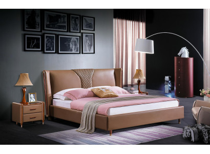 Bed Upholstered Inexpensive Furniture Bedroom Double bed Luxury Beds