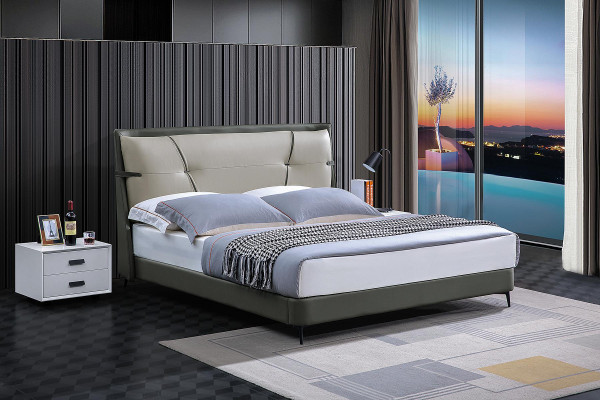 Luxury Furniture Beds Double bed Bedroom Double Bed Beige Hotel Furnishings