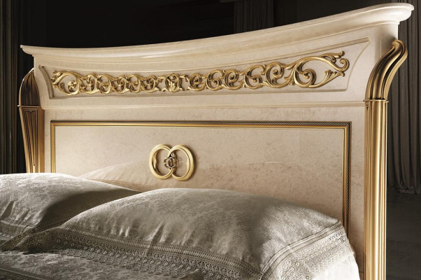 Bedroom Set Design Bed 2x Bedside table Chest of drawers Stool arredoclassic 7-piece.