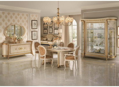 Dining room Set Suite Display case Table 6x Chair Chest of drawers Mirror Baroque new 10pcs.