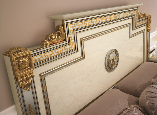 Bedroom Set Design Modern Luxury Furniture Bed 2x Bedside table 7 pcs. Italy new