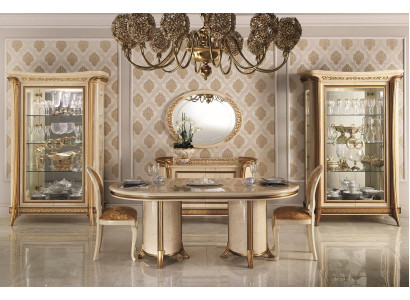 Dining table Table Furniture Chest of drawers Display case Set 5pcs. Group Design Dining room Suite