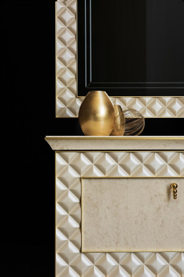 Wall unit display case TV cabinet sideboard wardrobe wall baroque rococo design