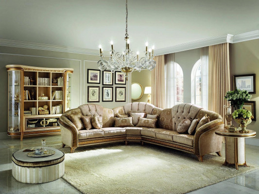 Corner sofa Sofa Couch Upholstery Living landscape Textile Corner Sofas Suite L-shape new