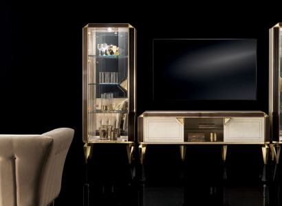Wall unit Set Showcases Display case Chest of drawers Living room Furniture Furnishings Suite Set