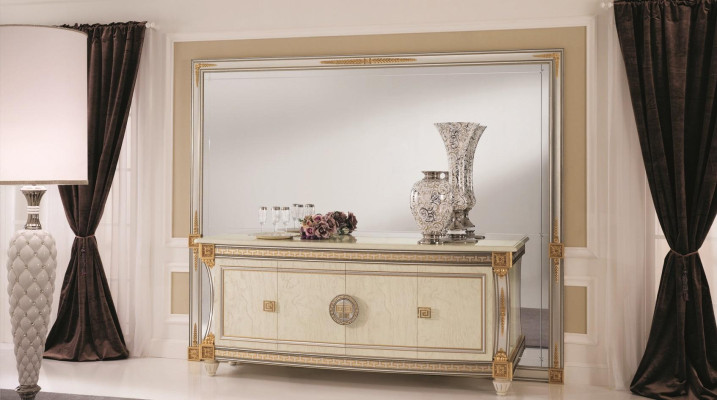 Buffet Sideboard Chest of drawers Mirror Real Handcraft Baroque Rococo arredoclassic