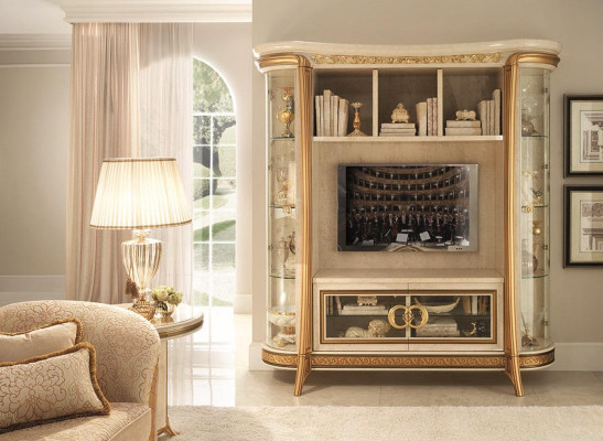 Designer Living room TV wall Media wall TV wall TV cabinet Wall unit