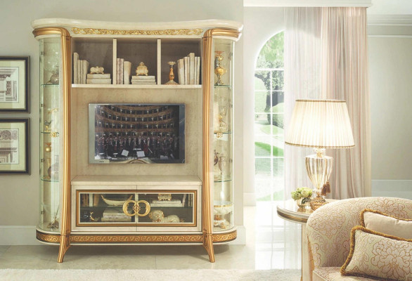 Living room extension media wall TV wall TV cabinet wall unit baroque rococo