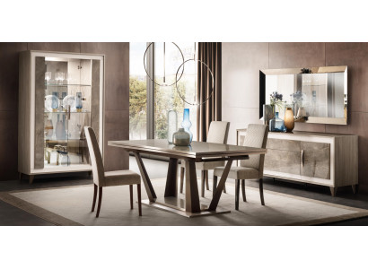 Dining room Set Suite Estish Display case Chest of drawers Mirror 4pcs. Set arredoclassic