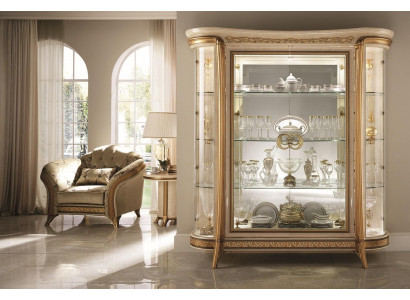Display case Chests of drawers Showcases Dresser cupboard Glass Wardrobe Italy arredoclassic