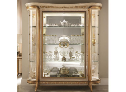 Display case Wardrobe Glass Cabinet Designer Furniture Baroque Rococo Deco Art Nouveau