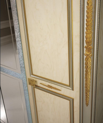 Bedroom Wardrobe 4 door Wood closet Wardrobe Clothes cupboards