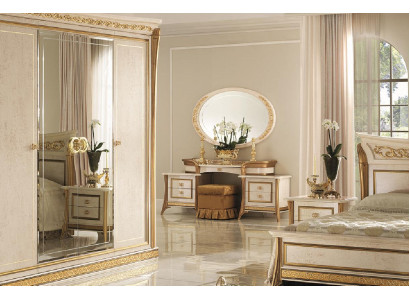 Dressing table Table Bedroom Stool Mirror Youth Antique Style Wood