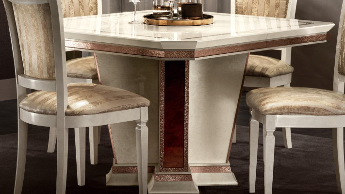 Complete Set Dining table 4x Chairs Dining room Set Ess Group Wood Table Tables 5pcs