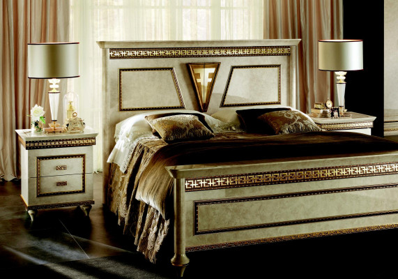 Bed 2x Bedside table 3 pcs. Bedroom Set Design Furniture Luxury Modern Beds new