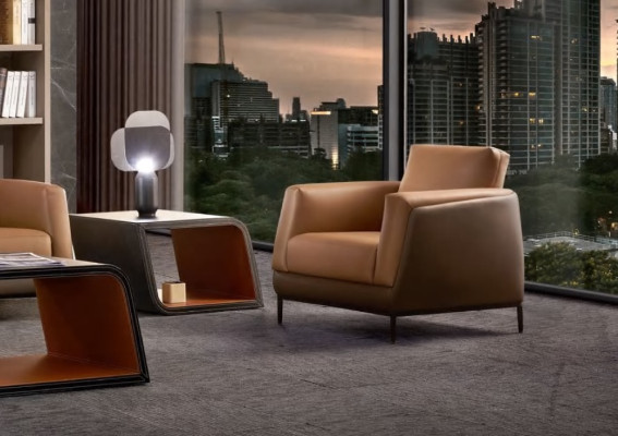 Sofa Sofas Couch Upholstery Leather Modern Three Seater 3 Seater Office Furnishings new