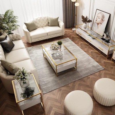 Designer Couch Seat Upholstery 3+2 Seater White Leather Suite Sofa Furniture