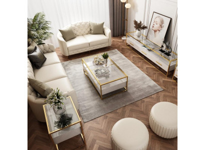 Designer Couch Seat Upholstery 3+2 Seater White Leather Suite Sofa Furniture