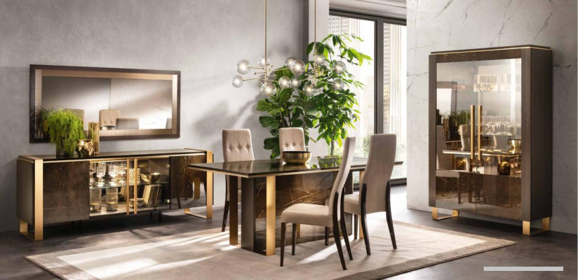 Modern Dining room Table + 6 Chairs Suite Group Italian Style