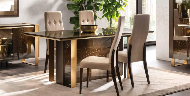 Modern Dining room Table + 6 Chairs Suite Group Italian Style
