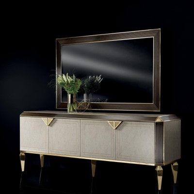 Chest of drawers Mirror Design Furniture Console Sideboard Sideboard Buffet arredoclassic
