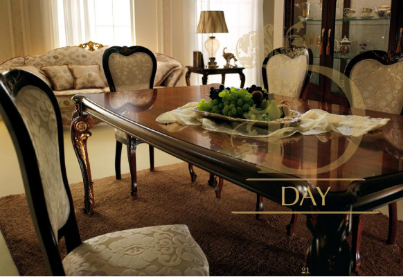 8x Chair Set Chairs Dining room Suite Lehn Art Nouveau Baroque Rococo