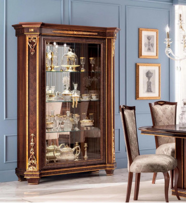 Display case 2 door Wood Wardrobe Showcases Living room Show Cabinets Design Glass Furniture
